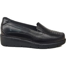Napa Shoes Kadın Hakiki Deri Sıkıştırılmış Köpük Taban Rahat Ultra Hafif Günlük Dolgu Topuk Ayakkabı NAPA-2000