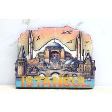 Ahşap Istanbul Temalı Magnet ALK4364