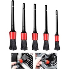5'li Kaliteli Farklı Boyutlarda Oto Detay Fırça Seti 5 Adet Oto Araba Yıkama Klima Temizleme Fırças