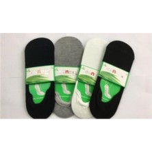 Qulat Erkek 12'lı Bambu Silikonlu Babet Çorap