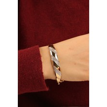 Taşlı Tarz Altın Bilezik CGKKLP0132