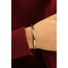 ÇGK KUYUMCULUK Düz Parlak Model  Kelepçe Altın Bilezik CGKKLP0134