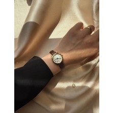 Retro Minimal Deri Kordon Vintage Kadın Kol Saati