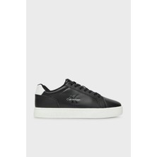 Calvin Klein Deri Logolu Sneaker Ayakkabı YM0YM013690GM Erkek Ayakkabı YM0YM01369 0gm
