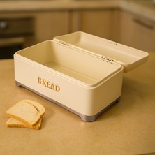 Sarkap Galvaniz Ekmek Kutusu - Krem - 10 Lt