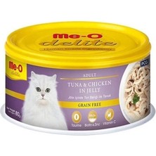 The Best Nzm Meo Delite Tahılsız Jöleli Ton Balıklı ve Tavuklu Yetişkin Konserve Kedi Maması 80 gr