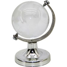 Dekoratif Mini Şeff Dünya Topu - Ayaklı