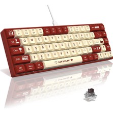 AK680 Kahverengi Switch Hot-Swap Kablolu Klavye Rainbow Light Type C Kablolu (Kahverengi Switch)