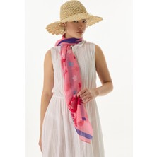 Zeta Yaprak Desen Şeker Pembe Pamuklu