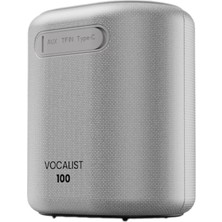 Hifuture Vocalist 100 Kablosuz Bluetooth 5.0 25W Rgb Aydınlatmalı Bt/aux/sd Kart Girişli Tws Mikrofonlu Taşınabilir Karaoke Sistemi Hoparlör Gümüş