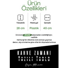 Bayan Rottenmeier Kahve Zamanı Yazılı Tablo