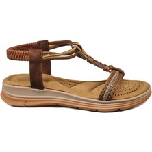 Ventes Taşlı Rahat Günlük Kadın Sandalet 815259-Z