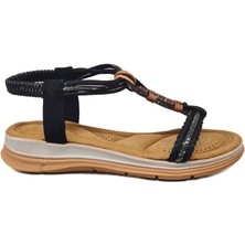 Ventes Taşlı Rahat Günlük Kadın Sandalet 815259-Z