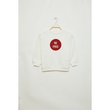 Brodıe Erkek Çocuk Relaxed Kalıp Baskılı Ekru Eşofman Takımı