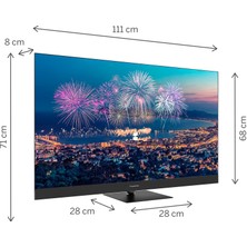 Thomson 50QG6C14 50" 126 Ekran Uydu Alıcılı  4K Ultra HD Google Smart Qled Plus TV