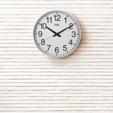 Regal Klik Simplex Duvar Saati - Beyaz - 38 cm