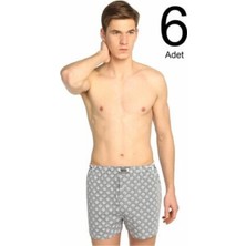 Erkek Karışık Desen Boxer 6'lı Paket 0007