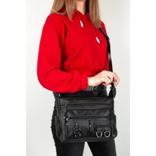 Monalisa Home Kadın Çok Bölmeli Yıkama Deri Omuz Çapraz