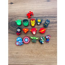 Jibbitz Terlik Süsü 15 'li Set Marvel Karakterleri
