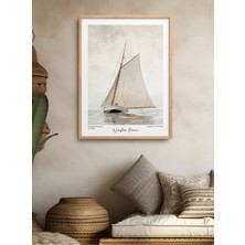 Çerçeveli Tekli Tablo Yelkenli Serisi Klasik Poster Tablo TK/180
