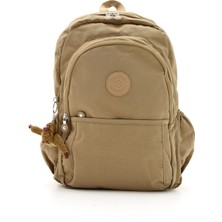 Unisex Suya Dayanıklı Krinkıl Kumaş Çok Gözlü Büyük Boy  Okul ve Sırt Çantası