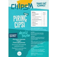 Chıpsm Pirinç Cipsi Deniz Tuzlu 5'li Paket