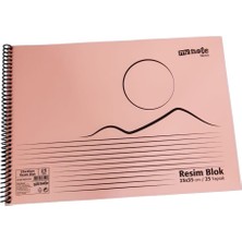 Mynote 25X35 Plastik Kapak 25 Yaprak Resim Defteri