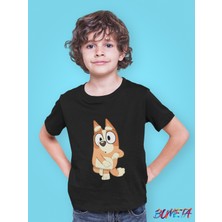 Bumeta Sevimli Köpek Kardeşler Bluey Bingo Çocuk Tişört T-Shirt