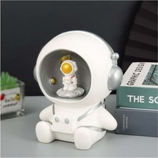 Polyester Masa Üstü Astronot Ledli Lamba