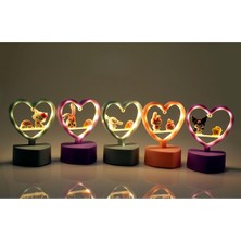Sevimli Masa Üstü Ledli Lamba 12*4 cm