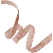 Pudra Pembe 20 mm 5 mt Dayanıklı Sert Yassı Elastik Şerit Lastik