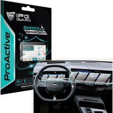 Opel 2025 Grandland Gs 16 Inch Navigasyon + 10 Inch Gösterge Paneli (2 Parça) Için 9h Ipg Proactive Ekran Koruyucu