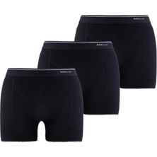 BLACKSPADE 9673 ERKEK TENDER COTTON 3 LÜ SİYAH BOXER
