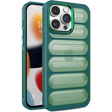 iPhone 14 Pro Max Kılıf Airmax Silikon Kapak - Koyu Yeşil - KA6748-4282