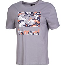 Hummel Bisiklet Yaka Regular Fit Düz Gri Kadın T-Shirt - 910885-2048 Hmlberta