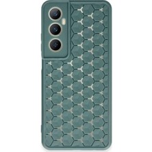 Realme C65 Kılıf Petek Silikon Kapak - Koyu Yeşil - KA1667-2687