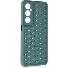 Realme C65 Kılıf Petek Silikon Kapak - Koyu Yeşil - KA1667-2687