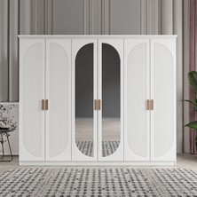 Soho 6 Kapaklı Bazalı Gardırop Tamamı Mdf