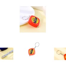 Paras Ticaret 1 M (100 Cm) Lik Kırmızı Mini Metre Anahtarlık (1 Adet) (Ebat: 3,3 cm x 3,3 Cm)