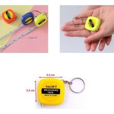 Paras Ticaret 1 M (100 Cm) Lik Kırmızı Mini Metre Anahtarlık (1 Adet) (Ebat: 3,3 cm x 3,3 Cm)
