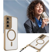 Samsung Galaxy S23 Plus Kılıf Enka Magsafe Silikon Kılıf - Desert - KA1908-4793