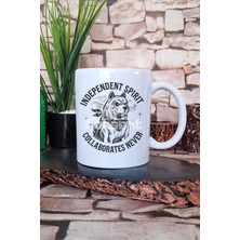 Colloborates Never Yazılı Komik Hediyelik Baskılı Çay Kahve Sunum Kupa Bardak