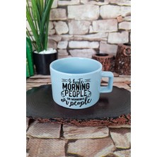 I Hate Morning People Or Mornings Or People Komik Kare Kulplu Fincan Mavi Kupa Bardak