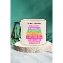 We Are Kind We Are Important Yazılı Olumlama Değerlilik Hediyelik Kulplu Kupa Bardak