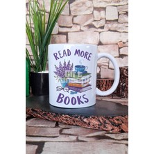 Read More Books Yazılı Kitap Okuma Teşviki Mottosu Hediyelik Baskılı Çay Kahve Sunum Kupa Bardak