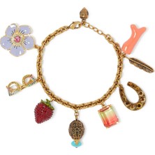 Multi Charms Bileklik, Altın Renkli, Figürlü Tasarım