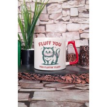 Kedi Komik Esprili Kedisever Kedi Sahibi Eğlenceli Hediyelik Kulplu Kupa Bardak