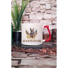 Life Is Ruff Baskılı Komik Köpek Hayatı Hediyelik Kulplu Kupa Bardak