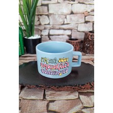 I'm Fine, Emotionally Constipated Komik Kare Kulplu Fincan Mavi Kupa Bardak