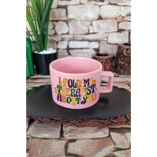 I Told My Therapist About You Komik Kare Kulplu Fincan Pembe Kupa Bardak